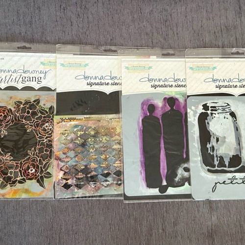 Donna Downey Signature Stencils used craft designs