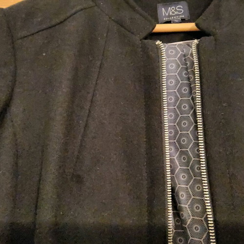 Marks & Spencer women's coat black like new, size UK12