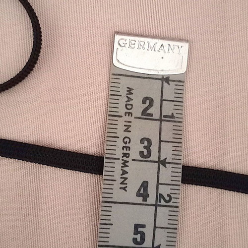 Black flat elastic 4 mm 30 meters new