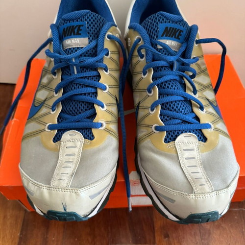 Nike Air Max Plus 2009 sneakers used, grey and royal blue, size 47.5