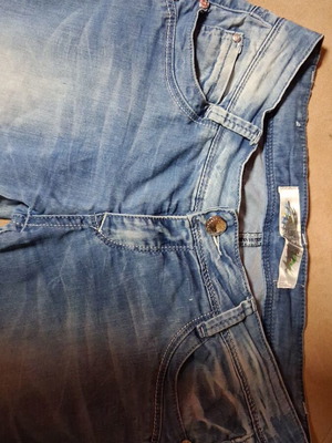 Slim summer jeans size 46 like new, blue