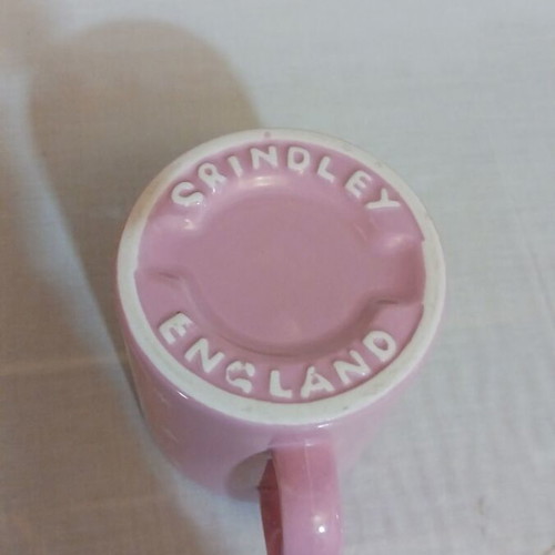 Grindley England pink mug used