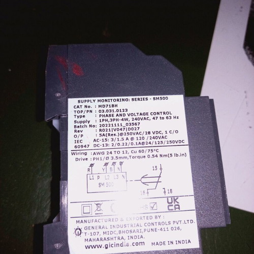 Single-phase voltage monitor like new