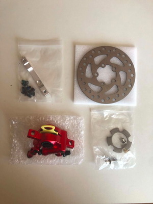 X-Tech hydraulic brake caliper and 120mm disc for Monorim electric scooters Xiaomi M365 series
