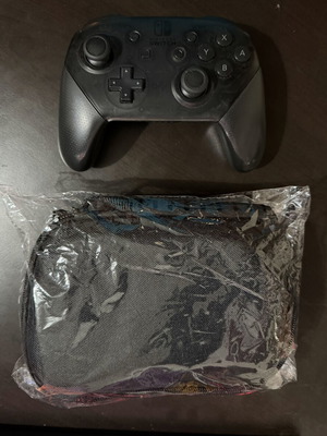Nintendo Switch Pro controller with case