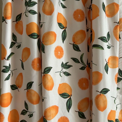 Dress with lemon print medium and midi new, size M