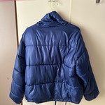 Stradivarius oversized puffer jacket like new, blue, size M