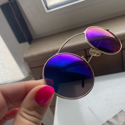 Mati Mati sunglasses like new, blue and gold