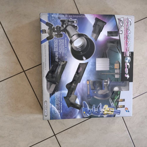Science set telescope and microscope like new