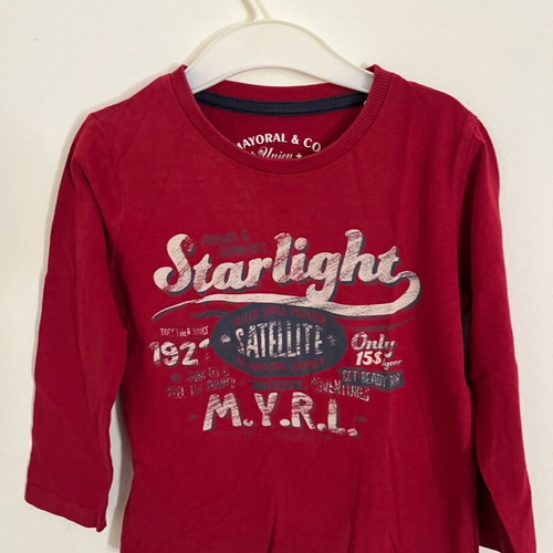 Mayoral boy's shirt used, burgundy size 2 / 92cm