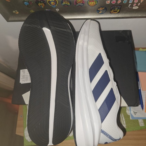 Adidas Galaxy 7 running shoes new with tags, size 44, white and blue