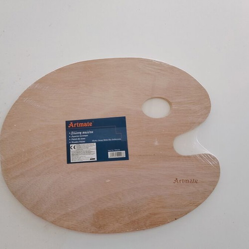 Artmate wooden painting palette 24x30 cm, sealed