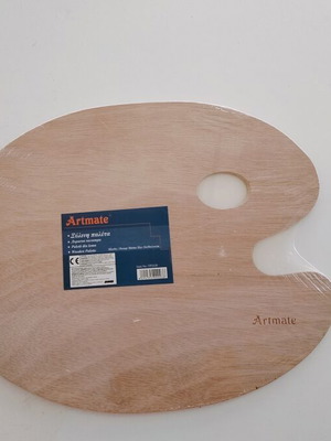 Artmate wooden painting palette 24x30 cm, sealed