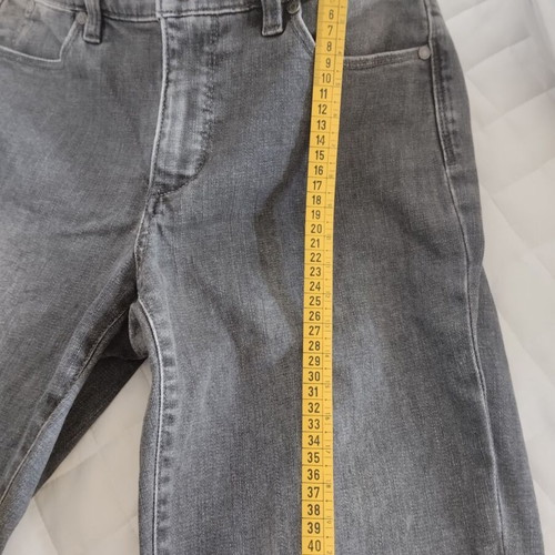 Talbots slim ankle curvy gray jeans like new, small medium