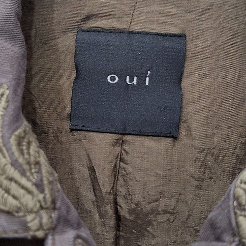 Oui women's jacket medium gray like new