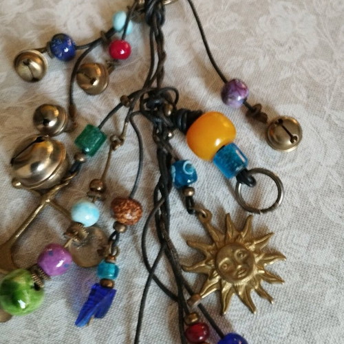 Antique hanging good luck charm used