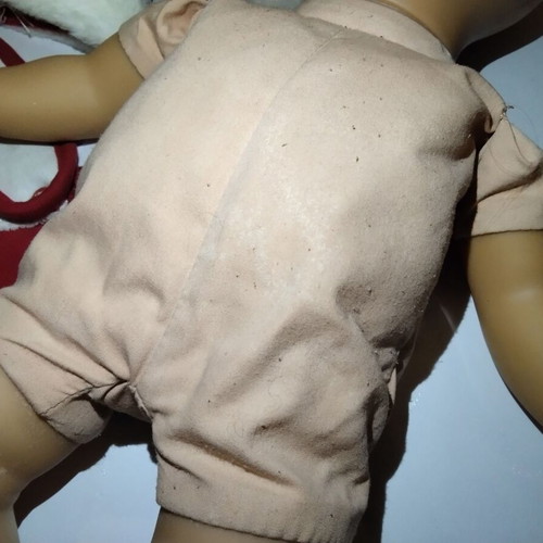 Vintage Baby Doll Mattel Fisher-Price 2001 34cm with Christmas Clothes used