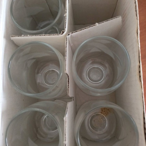 Executive liqueur glasses set of 5, like new, Idee in Vetro