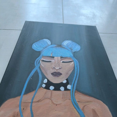 Painting with acrylics on canvas handmade signed