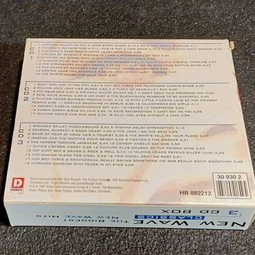 New Wave Classics 3 CD used, rock compilation