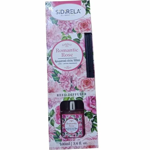 Room diffuser with sticks E-4084-1 Romantic Rose 100ml Sidirela new