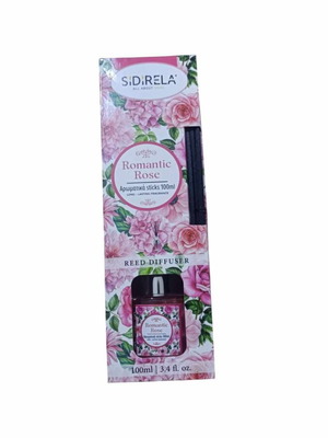 Room diffuser with sticks E-4084-1 Romantic Rose 100ml Sidirela new