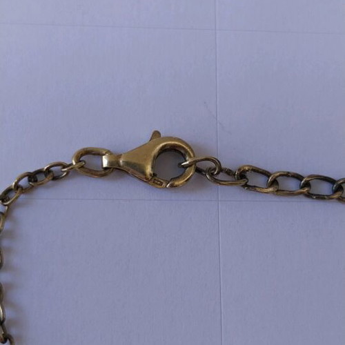 925 Silver Pendant With Crystal Used