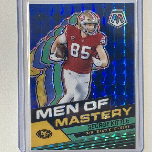2024 Panini Mosaic Blue Men of Mastery George Kittle 90/99 SF 49ers card new