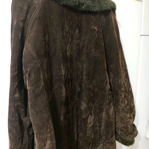Handmade kastorino coat like new, brown, size L/XL