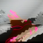  Pip-toe exe πλατφόρμες, λουστρίνι, μπεζ-φούξια, barbie core