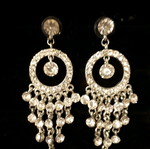 Earrings like new, pack of 3 pairs, silver