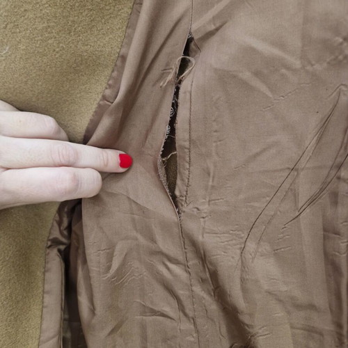 Artisti Italiani camel coat used, size XS