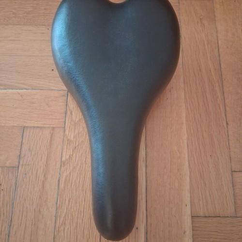 Bicycle saddle, used with minor wear