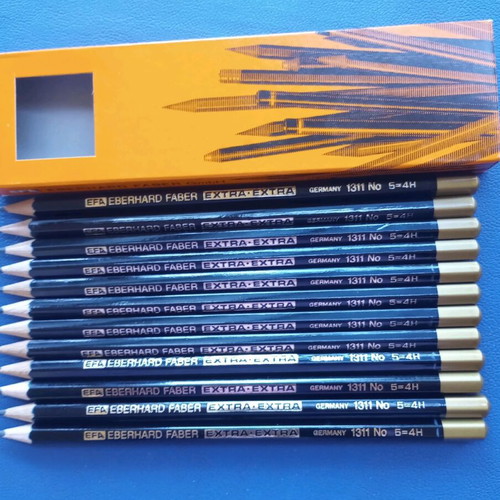 Eberhard Faber Extra-Extra 1311 No 5=4H pencils new, pack of 12