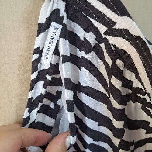 Armani Jeans women's summer pants black and white new