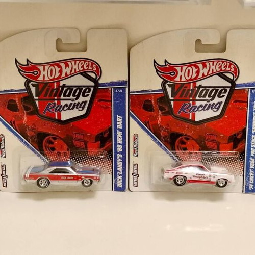 Hot Wheels Vintage Racing 4-car lot 2010 series, new