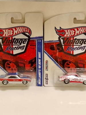 Hot Wheels Vintage Racing 4-car lot 2010 series, new
