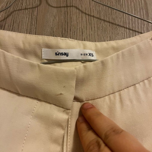 Sinsay pants new, beige, size XS