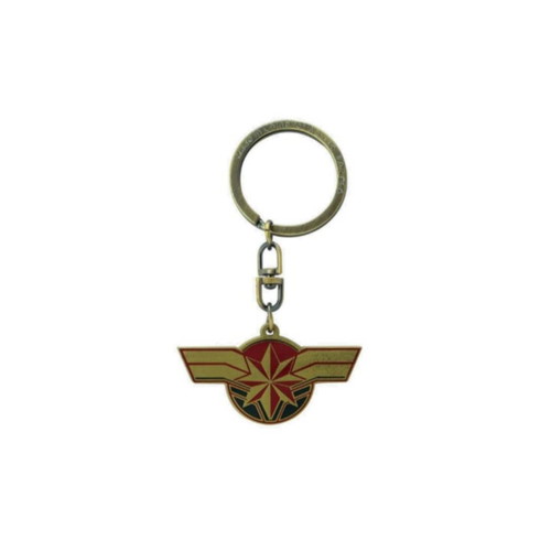 Marvel Captain Marvel Logo Metal Collectible Keychain like new