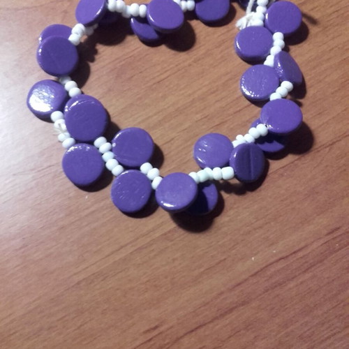 Purple bracelet with elastic band new
