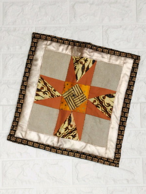 Patchwork square new, table linen, decoration 32x32 cm