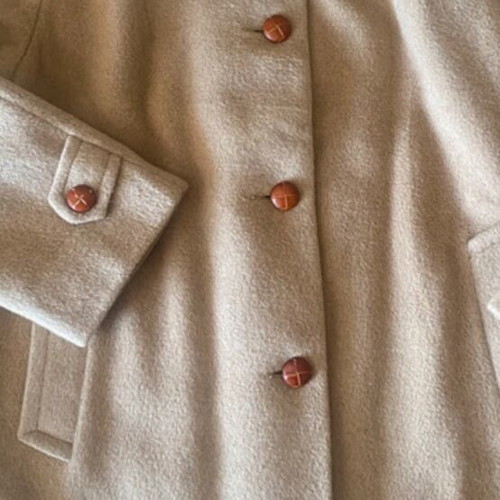 Camel Hair Coat unisex vintage like new, beige
