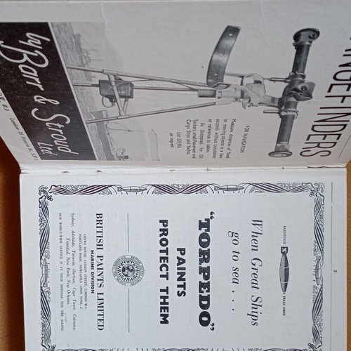 Brown's Nautical Almanac 1958 book used, large heavy