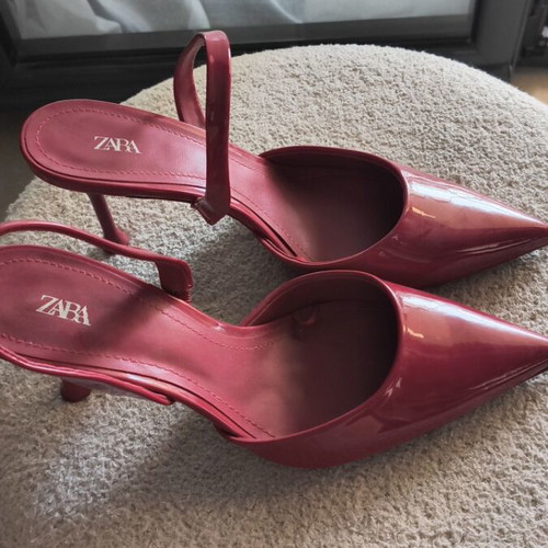 Zara women's red pumps like new, size 39