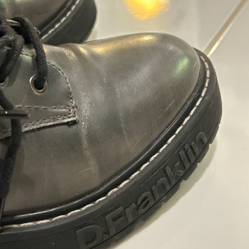 D. Franklin boots used, light gray, size 38