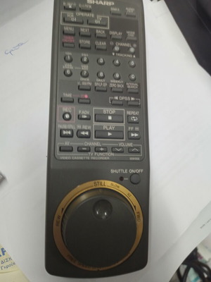 Sharp remote control for video and TV used