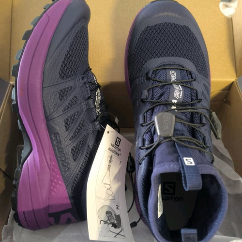 Salomon XA Enduro W athletic shoes new size 38.5 pink-purple