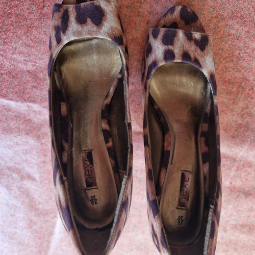 Next leopard print pumps used, size 36, multicolor