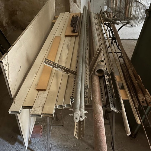 Dexion shelves used, metal disassembled