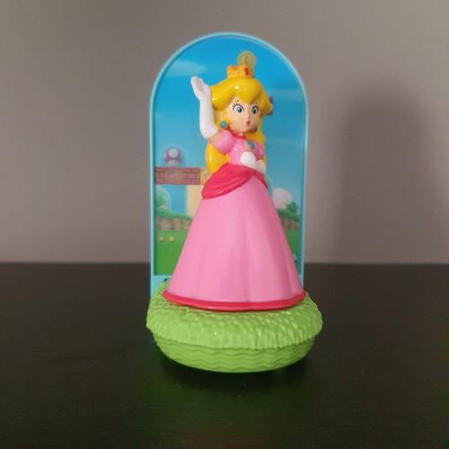 Princess Peach figure 2017 Super Mario used with mechanism